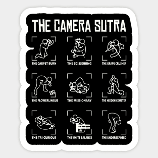 The Camera Sutra Funny Photographer Sticker